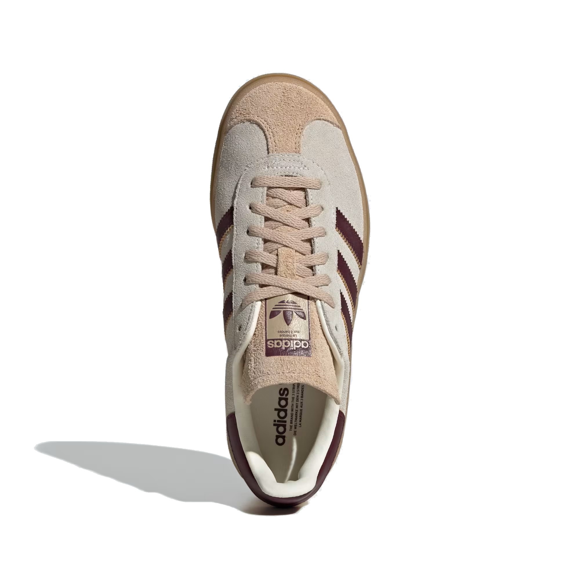 Adidas Gazelle Bold JQ5127 Cream White / Maroon / Magic Beige - Imagen 6