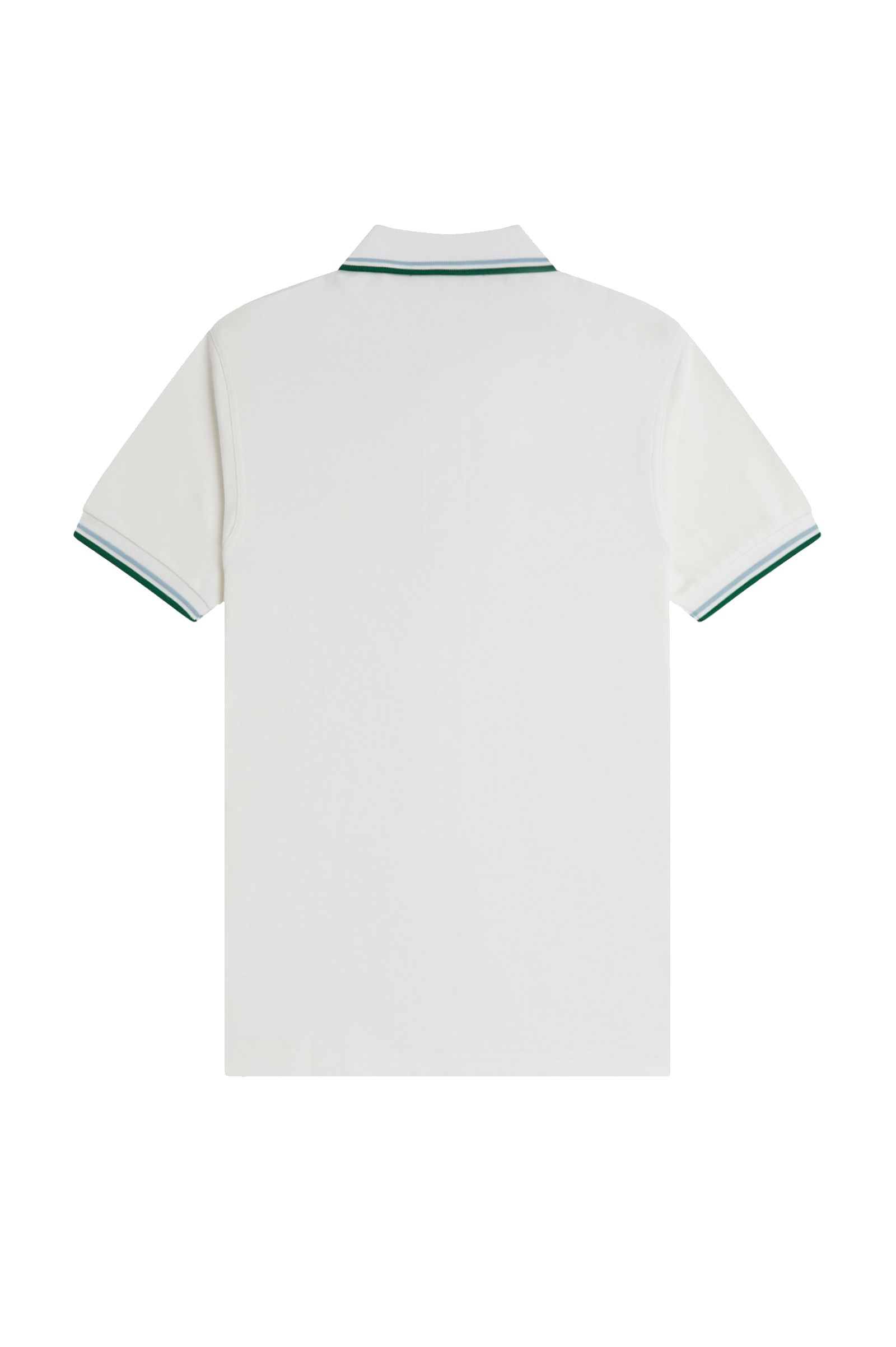 Fred Perry Slim Fit Twin Tipped Polo Snow White / Track Blue / Sport Green - Imagen 2