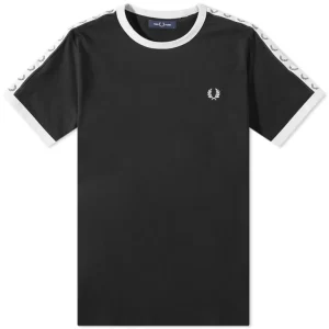 Fred Perry Taped Ringer T-Shirt M4620 Black