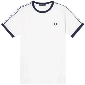 Fred Perry Taped Ringer T-Shirt M4620 Snow White