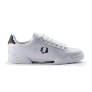 Fred Perry B722 Leather B6311 White / Navy