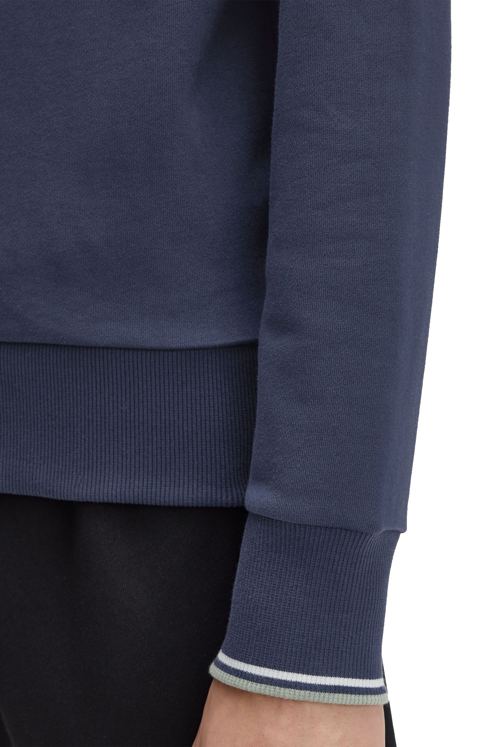 Fred Perry Crew Neck Sweatshirt Dark Airforce / Light Ice / Bay Leaf - Imagen 4