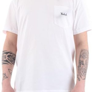 Woolrich Embossed Logo Pocket Tee Bright White