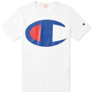 Champion Reverse Weave Large C T-Shirt White