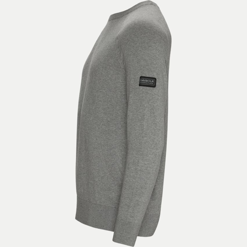 Barbour International Cotton Crew Neck Sweater Anthracite - Imagen 2