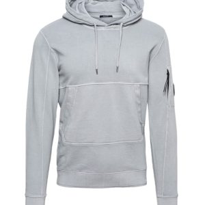 C.P. Company Cotton Fleece Resist Dyed Hoodie Grey