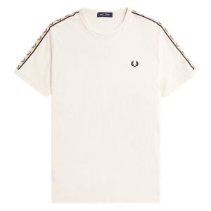 Fred Perry Taped Ringer T-Shirt Ecru / Black