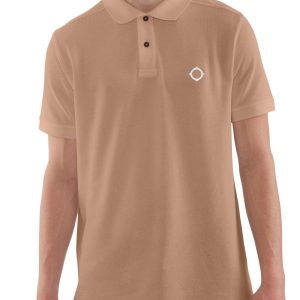 MA.STRUM SS Pique Polo Army Brown