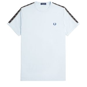 Fred Perry Taped Ringer T-Shirt Light Ice / Warm Grey