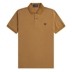 Fred Perry Reissues Original Plain Polo Dark Caramel / Navy