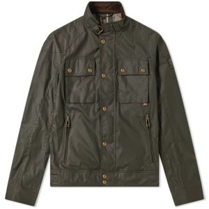 Belstaff Racemaster Waxed Jacket Faded Olive