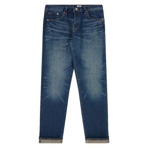 Edwin Regular Tapered Jeans L32 Blue Mid Dark Used