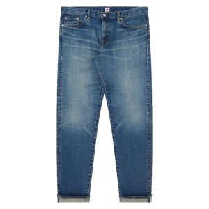 Edwin Regular Tapered Jeans L32 Blue Mid Used