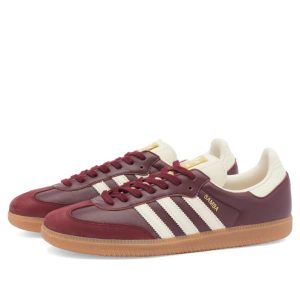 Adidas Samba OG Woman ID0477 Maroon/CreWht/Gold