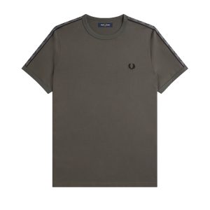 Fred Perry Taped Ringer T-Shirt Field Green / Field Green