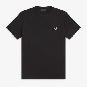 Fred Perry Ringer T-Shirt Black