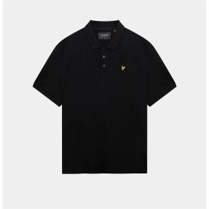 Lyle & Scott Men's Plain Polo Shirt - Jet Black