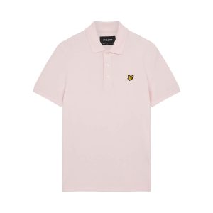 Lyle & Scott Men's Plain Polo Shirt - Light Pink