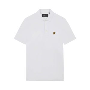 Lyle & Scott Men's Plain Polo Shirt - White
