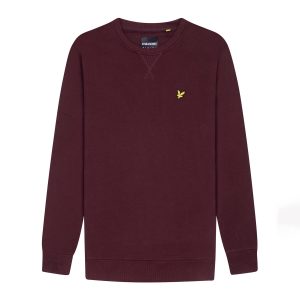 Lyle & Scott Men's Crew Neck Sweatshirt - Burgundy