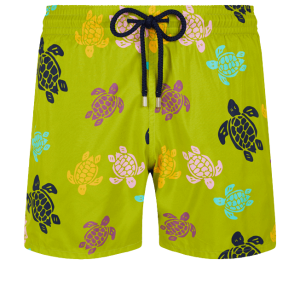 Vilebrequin Mahina Swim Short Ronde des Tortues Matcha