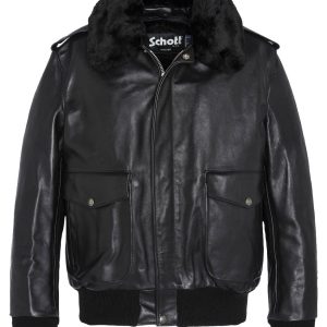 Schott NYC Iconic A-2 Flight Jacket Made In USA Black