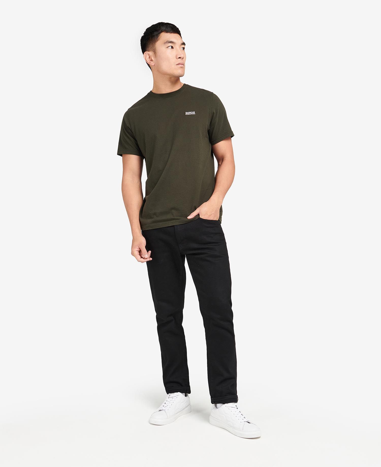 Barbour International Arch T-Shirt Forest Green - Imagen 2
