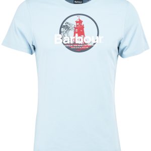 Barbour Break Graphic-Print T-Shirt Blue Fog