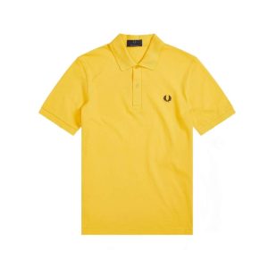 Fred Perry Reissues Original Plain Polo Maize Dark chocolate