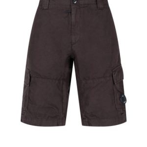 C.P. Company Cotton Linen Cargo Short Black