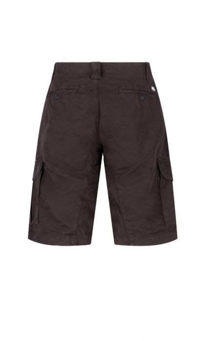 C.P. Company Cotton Linen Cargo Short Black - Imagen 2
