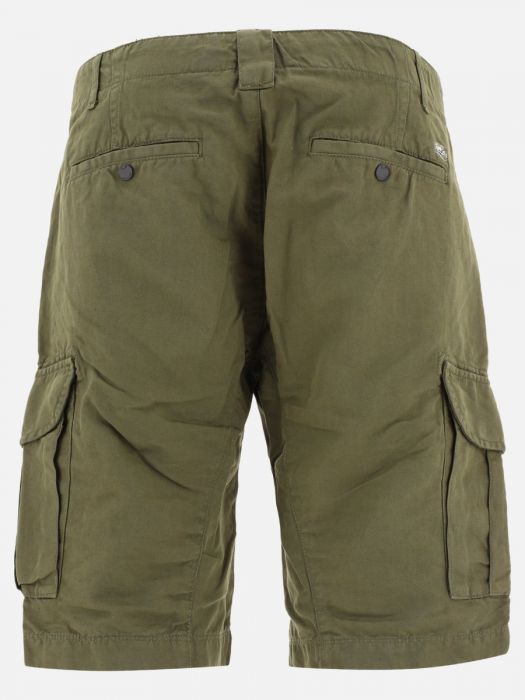 C.P. Company Cotton Linen Cargo Short Green - Imagen 2