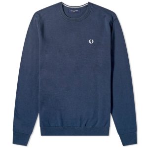 Fred Perry Classic Crew Knit Deep Carbon