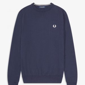 Fred Perry Classic Crew Neck Jumper Navy