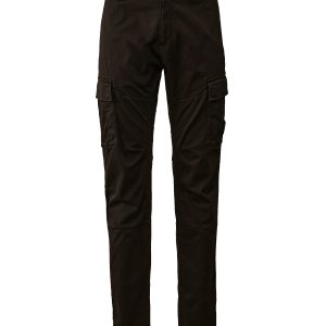 C.P. Company Stretch Sateen Cargo Pants Ergonomic 138A Fit Black