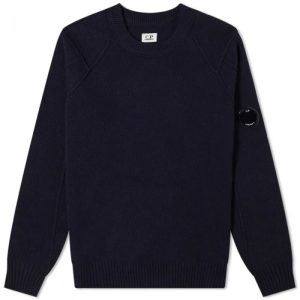 C.P. Company Knitwear Crew Neck Lambswool Navy