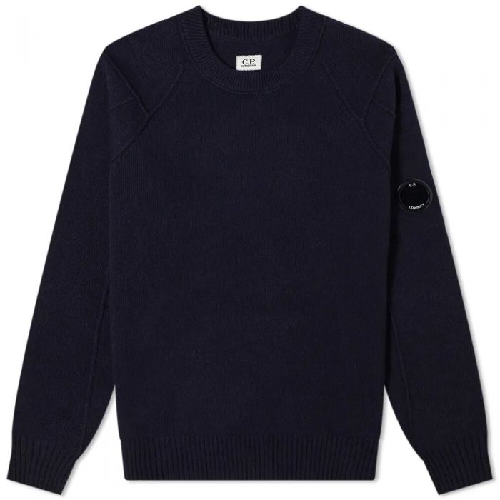 C.P. Company Knitwear Crew Neck Lambswool Navy