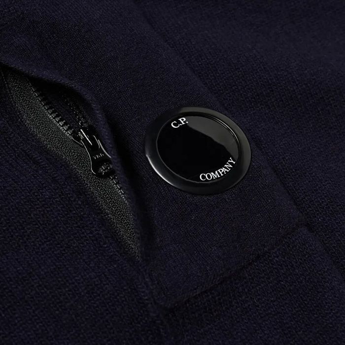 C.P. Company Knitwear Crew Neck Lambswool Navy - Imagen 2