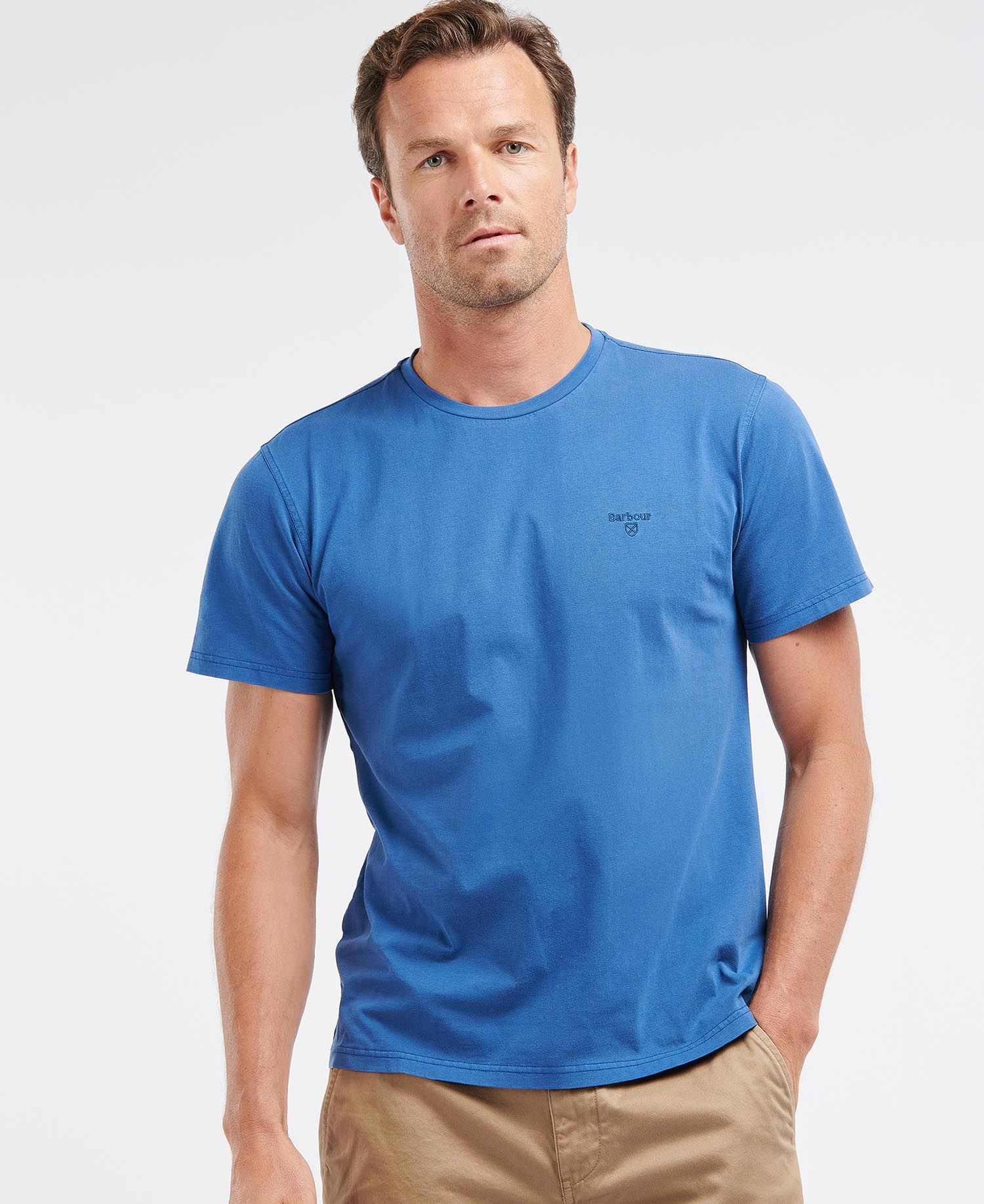 Barbour Garment Dyed T-Shirt Marine Blue - Imagen 2