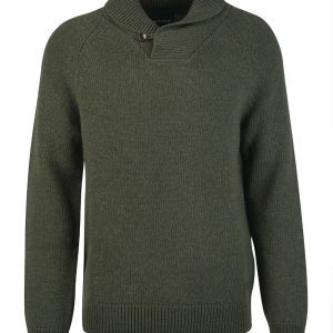 Barbour Gurnard Dock Shawl Collar Sweatshirt Forest