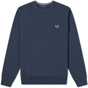 Fred Perry Classic Crew Neck Jumper Shaded Navy