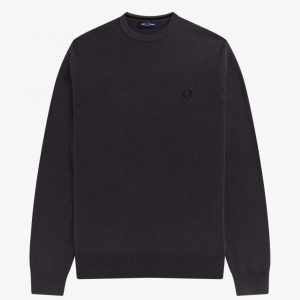 Fred Perry Classic Crew Neck Jumper Grey