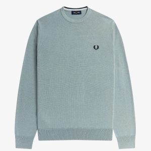 Fred Perry Classic Crew Neck Jumper Blue