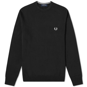 Fred Perry Classic Crew Neck Jumper Black