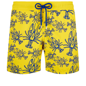 Vilebrequin Moorea Swim Shorts Lobster Flocked Mimosa