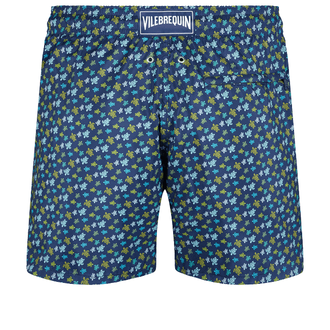 Vilebrequin Mahina Ultra-light and packable Swimwear Micro Tortues Rainbow Navy - Imagen 8