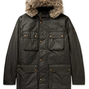 Belstaff Waxed Pathmaster Parka Faded Olive