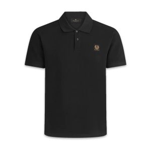 Belstaff Polo Cotton Pique Black