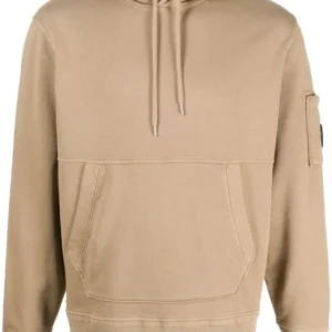 C.P. Company Cotton Fleece Hoodie Lead Grey
