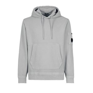 C.P. Company Cotton Fleece Hoodie Flint Grey